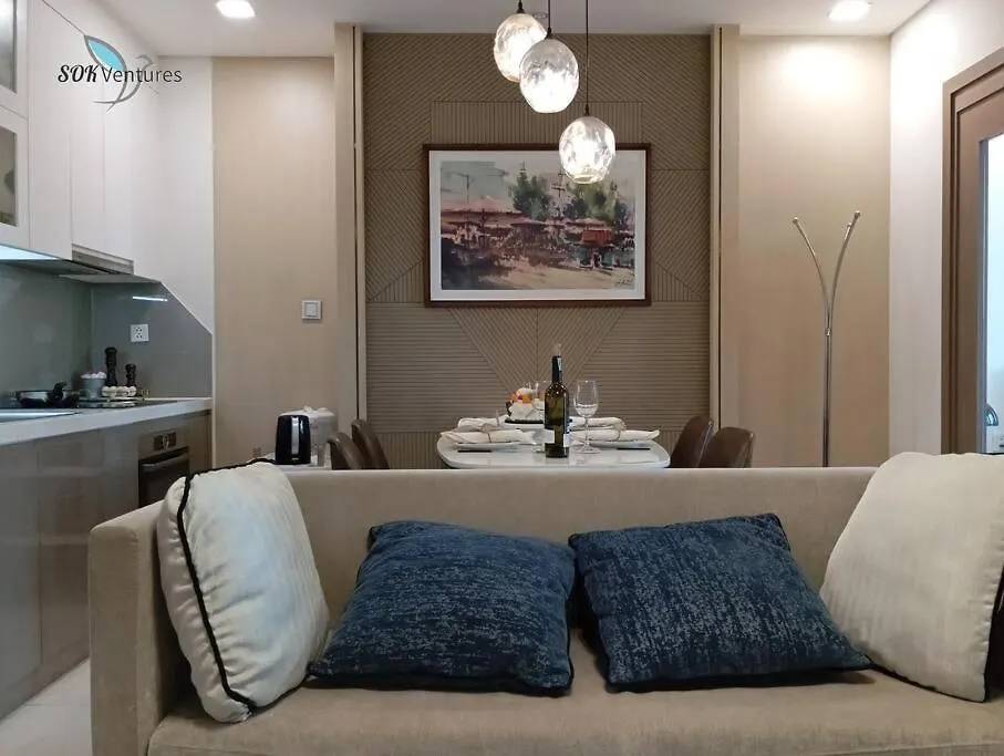 1-Bedroom Apartment With Balcony - Landmark 81 Vcp Ho Či Minovo Město