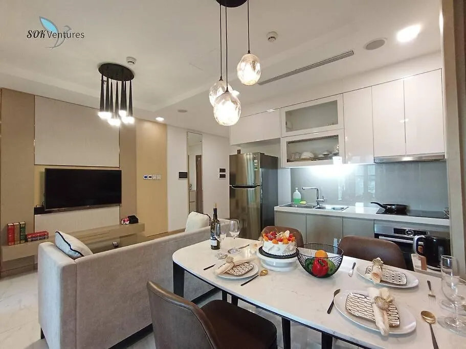 1-Bedroom Apartment With Balcony - Landmark 81 Vcp Ho Či Minovo Město Vietnam